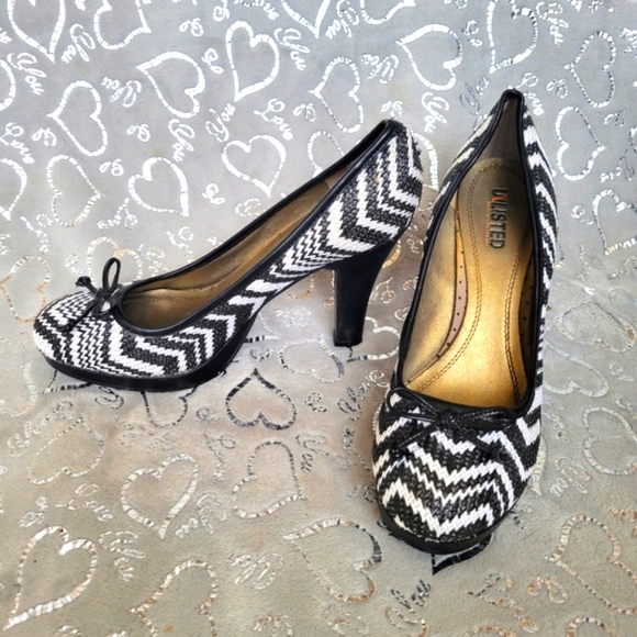 Unlisted | Shoes | Black Chevron Heels 
